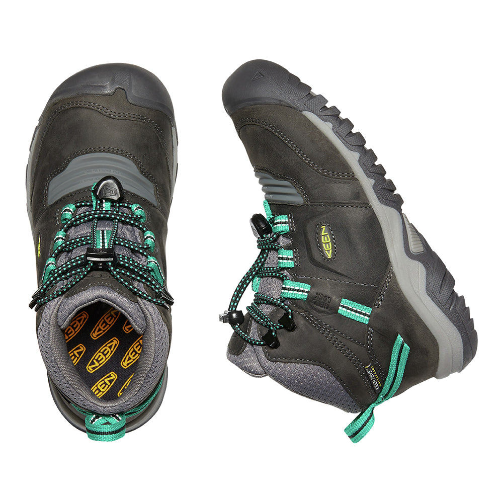 Keen Kids Ridge Flex Waterproof Boots (Magnet/Green Lake)