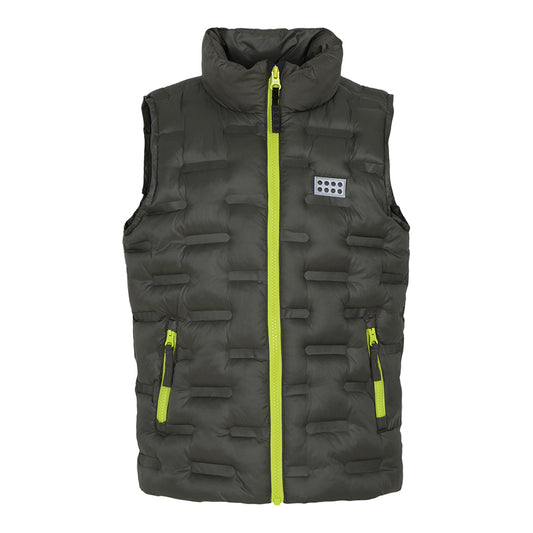 Lego® Wear Kids Insulated Vest (Dark Green)-Little Adventure Shop