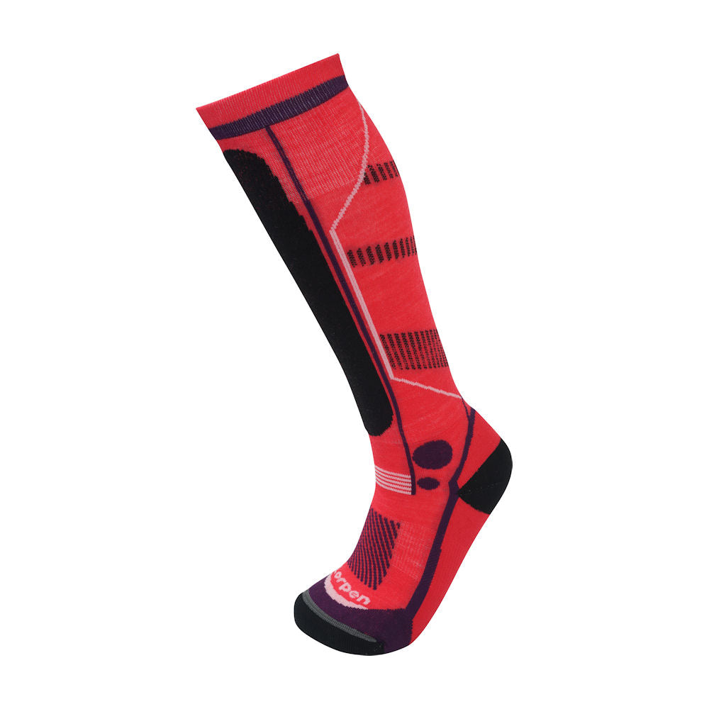 Lorpen Kids T3 Ski Light Merino Socks (Sweet Red)-Little Adventure Shop