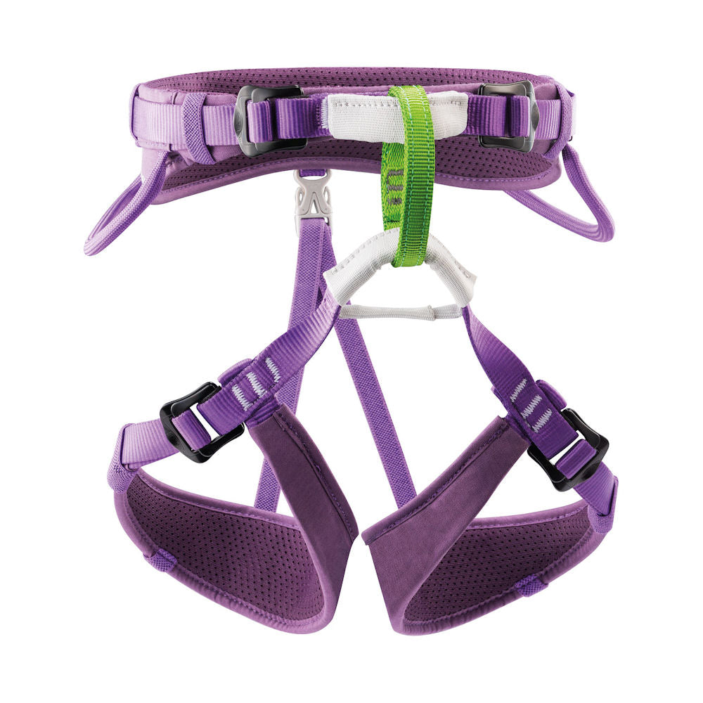 Petzl Macchu Kids Climbing Harness (Violet)-Little Adventure Shop