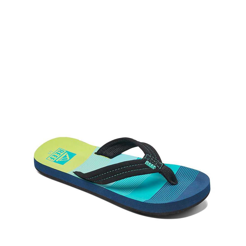 Reef Kids' Ahi Flip-Flops (Aqua Green)-Little Adventure Shop