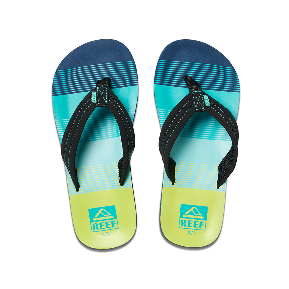 Reef Kids' Ahi Flip-Flops (Aqua Green)-Little Adventure Shop