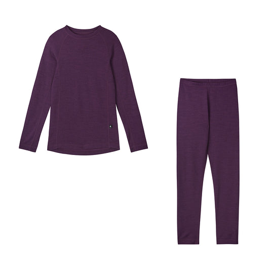 Reima Girls Merino Wool set in purple