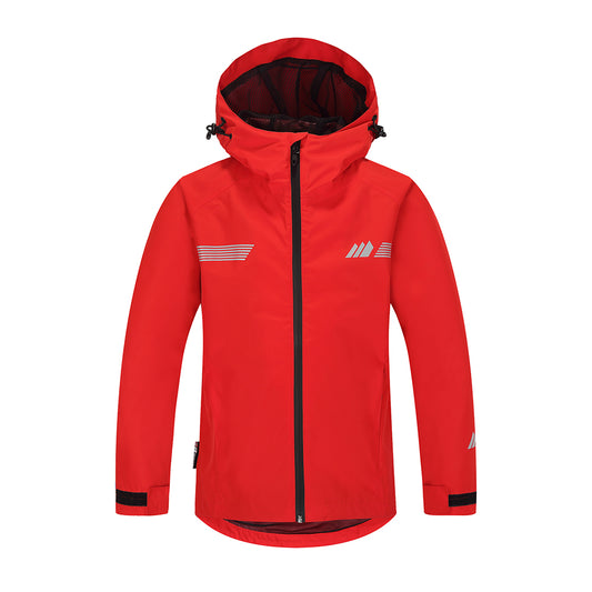 Skogstad Youth Risøy Kids Waterproof Jacket  (Red)