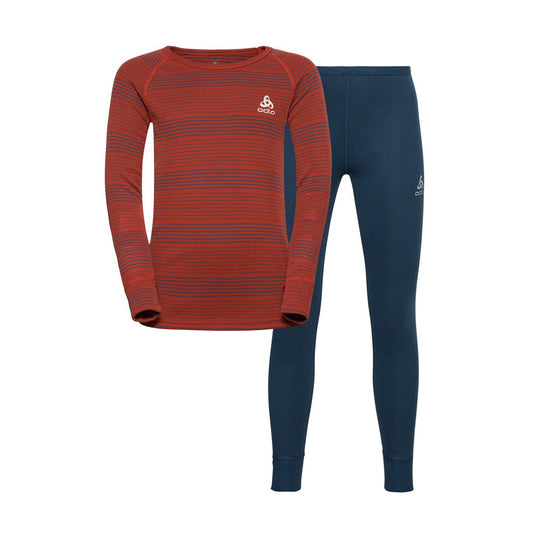 Odlo kids thermal set in blue and red