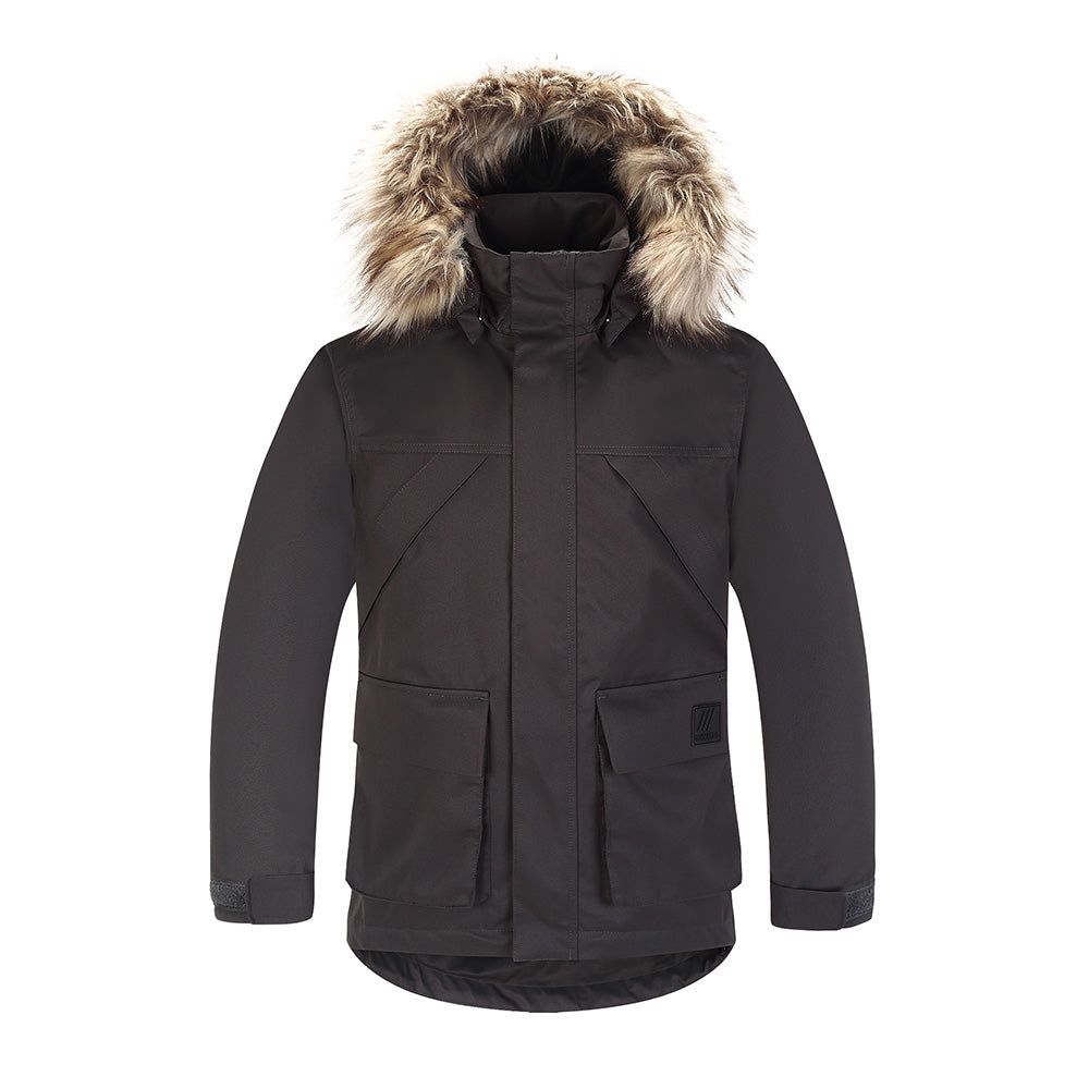 Skogstad Boys Technical Parka (New Anthracite)-Little Adventure Shop