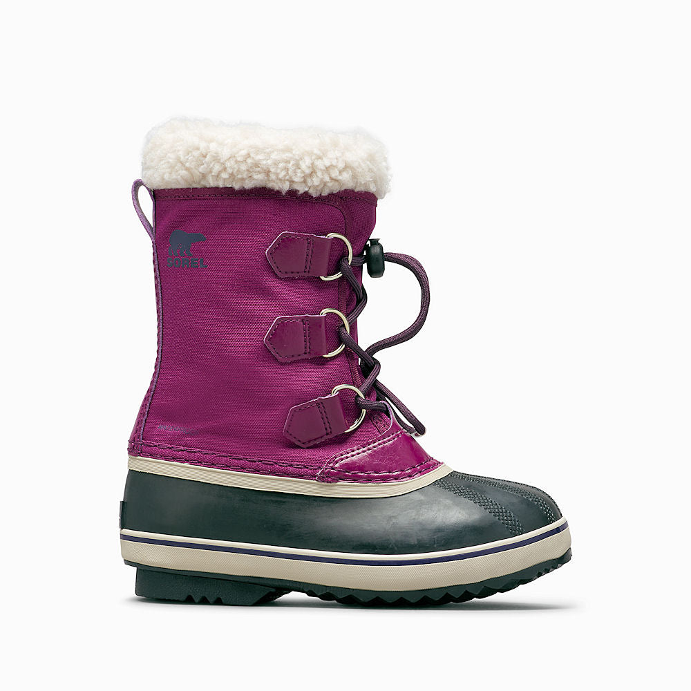 Sorel Yoot Pac Nylon Kids Snow Boots (Wild Iris)-Little Adventure Shop
