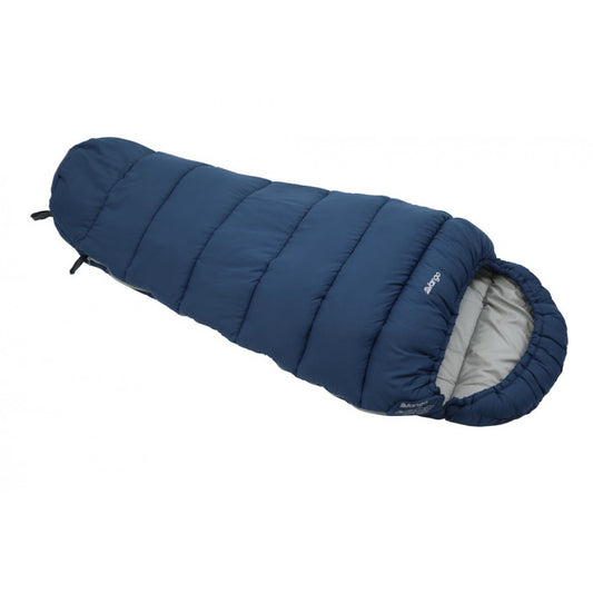 Vango kids sleeping bag snuggly material, navy blue