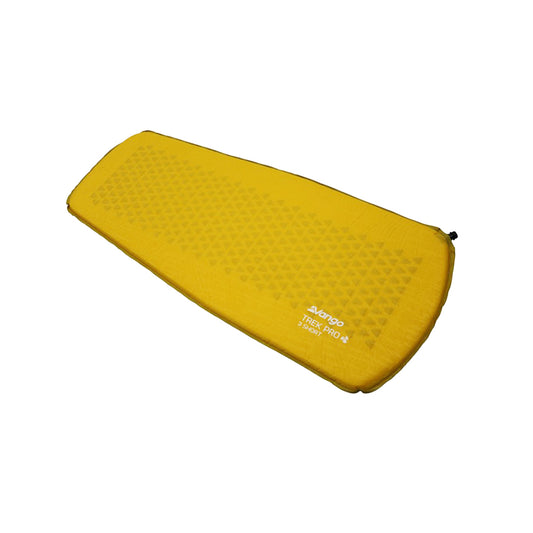 Vango Trek Pro short length sleeping mat in yellow
