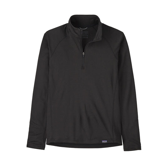 Patagonia Kids' Capilene® Midweight Zip-Neck Thermal Top (Black)