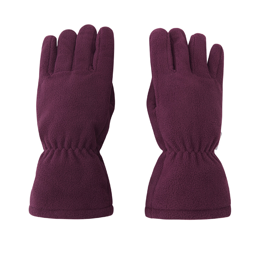 Kids fleece gloves in purple