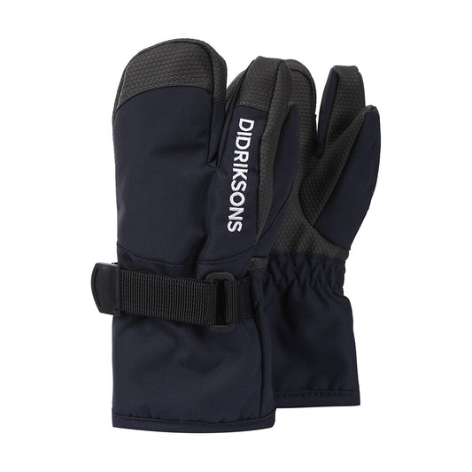Didriksons Kids Fossa 3-fingered Gloves (Navy)-Little Adventure Shop