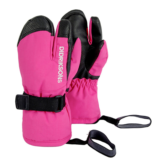 Didriksons Kids Fossa 3-fingered Gloves (Pink)