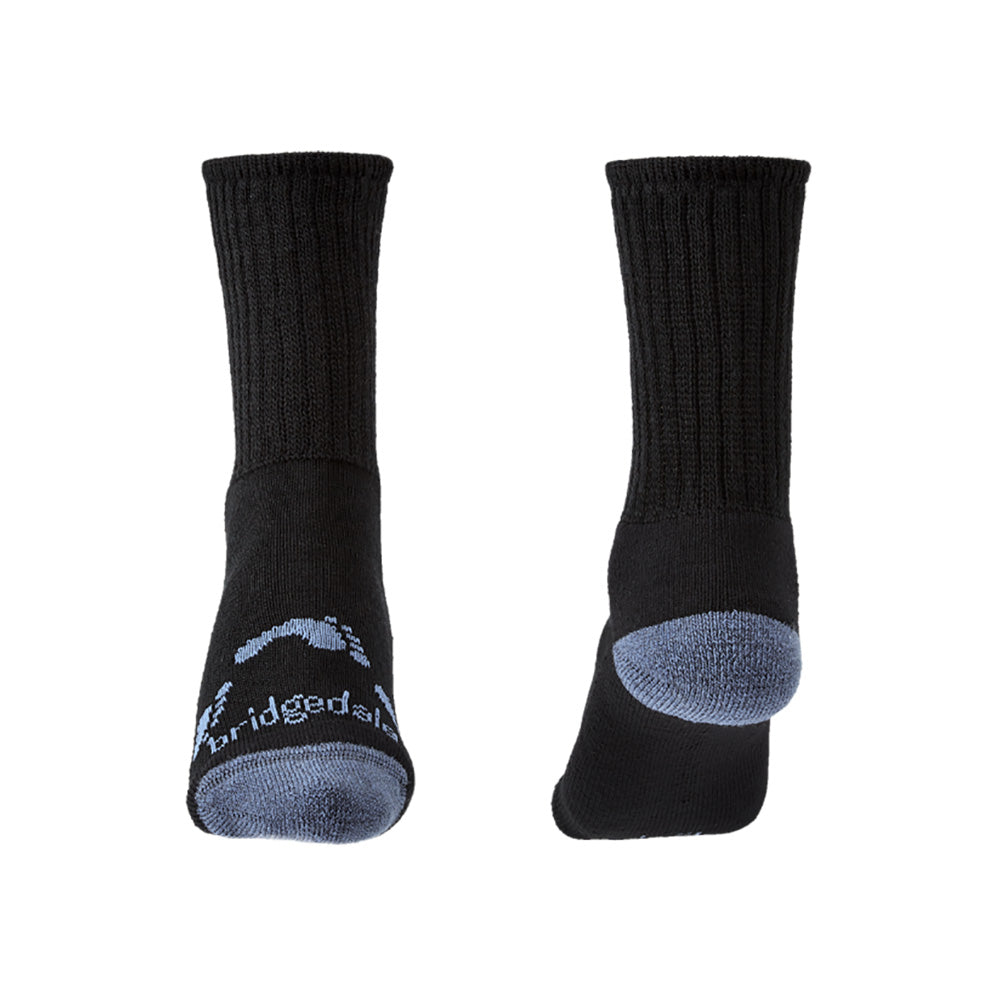 Bridgedale Junior Hike Socks (Black)-Little Adventure Shop