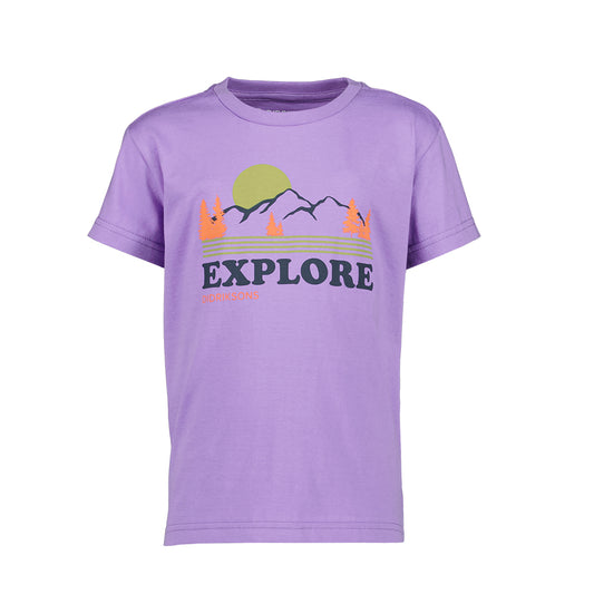 Didriksons Mynta Explore Kids T-Shirt in Purple