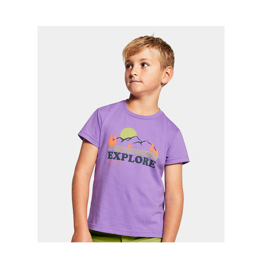 Didriksons Mynta Explore Kids T-Shirt (Purple)